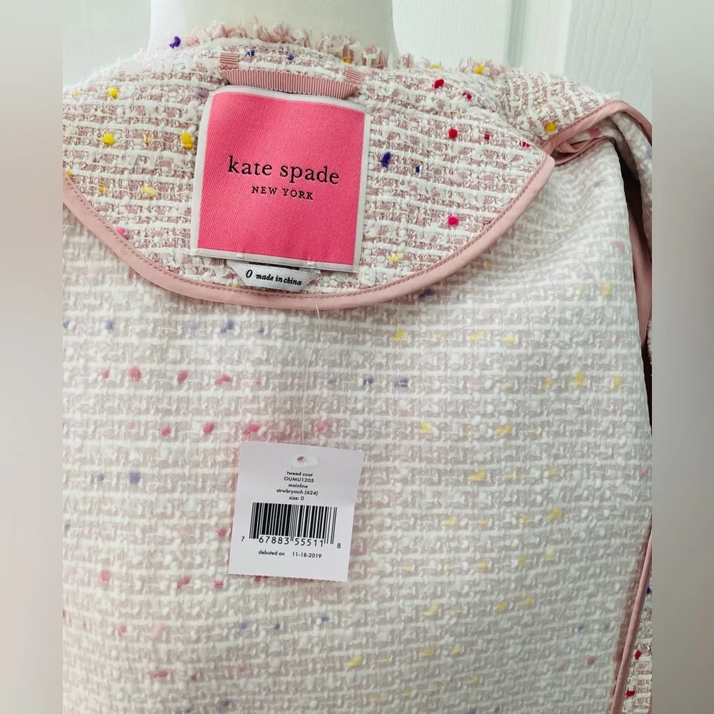 Kate Spade Tweed Coat NWT - Picture 7 of 13
